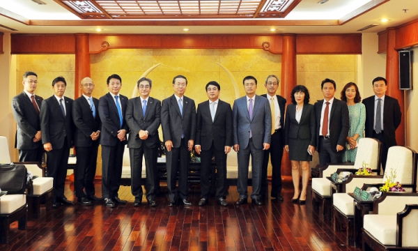Lãnh đạo Vietcombank tiếp Đoàn đại biểu cấp cao Mizuho